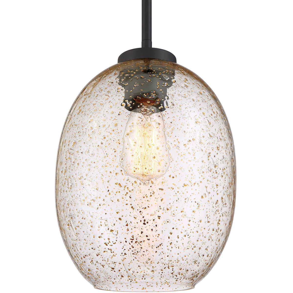 Razzle 1 Light 8.4 inch Black Pendant Ceiling Light